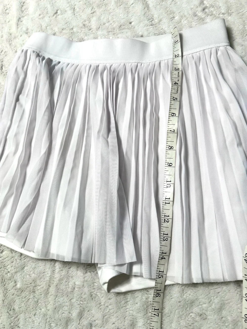 Terez TLC Mesh Layover Tennis Skirt in white - Picture 9 of 10